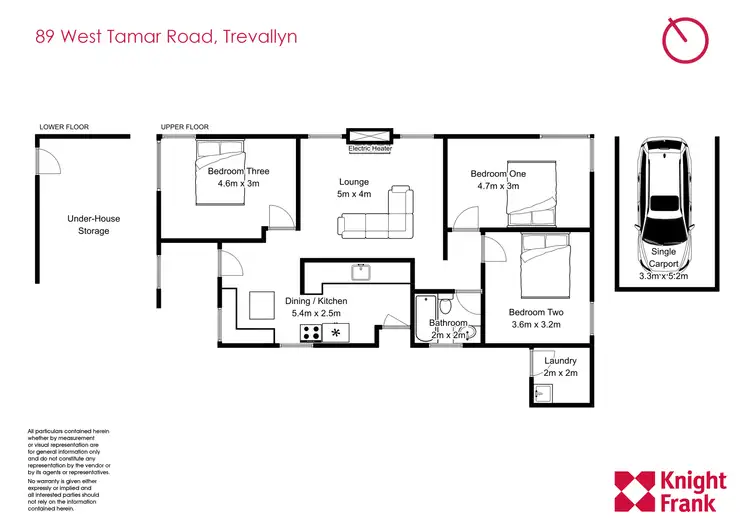 Floorplan of Homely house listing, 89 West Tamar Road, Trevallyn TAS 7250
