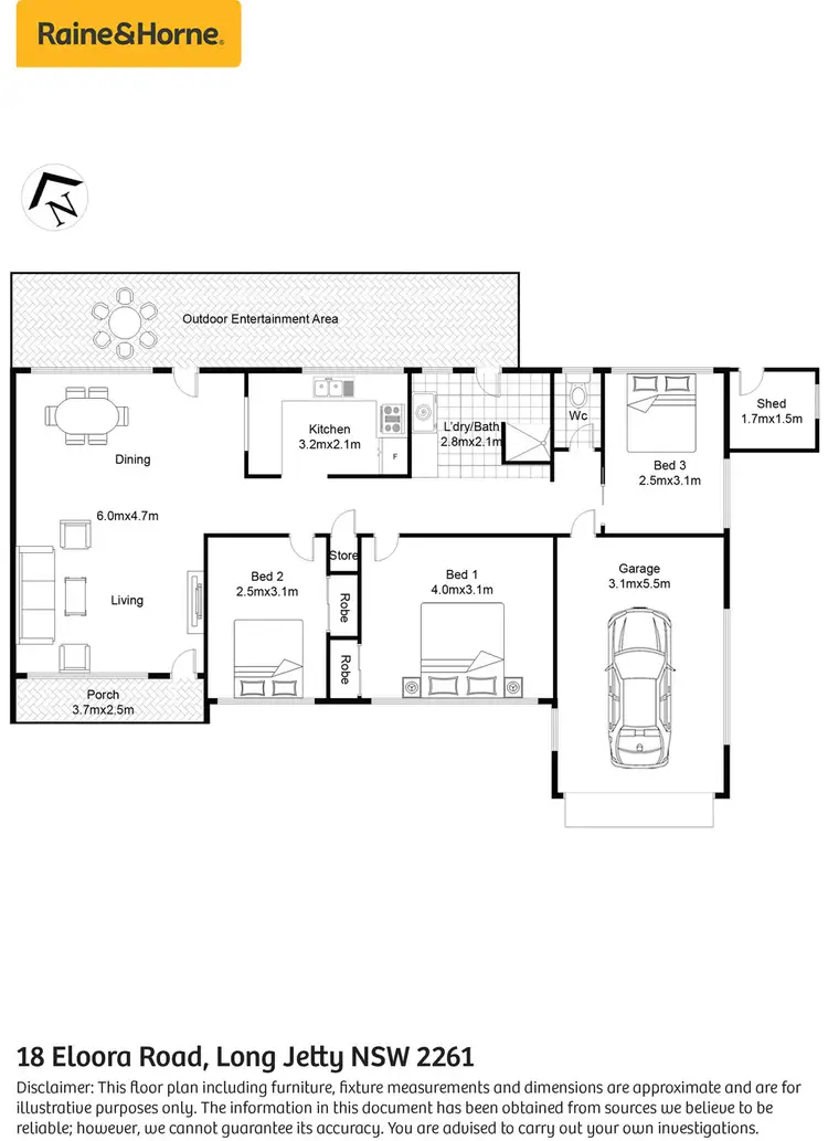 Floorplan of Homely house listing, 18 Eloora Road, Long Jetty NSW 2261