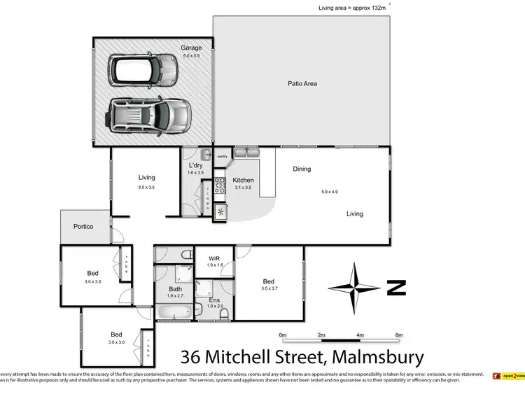 Floorplan of Homely house listing, 36 Mitchell Street, Malmsbury VIC 3446