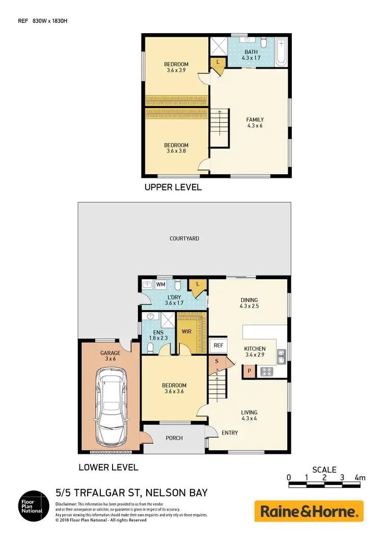 Floorplan of Homely townhouse listing, 5 5-7 Trafalgar Street, Nelson Bay NSW 2315
