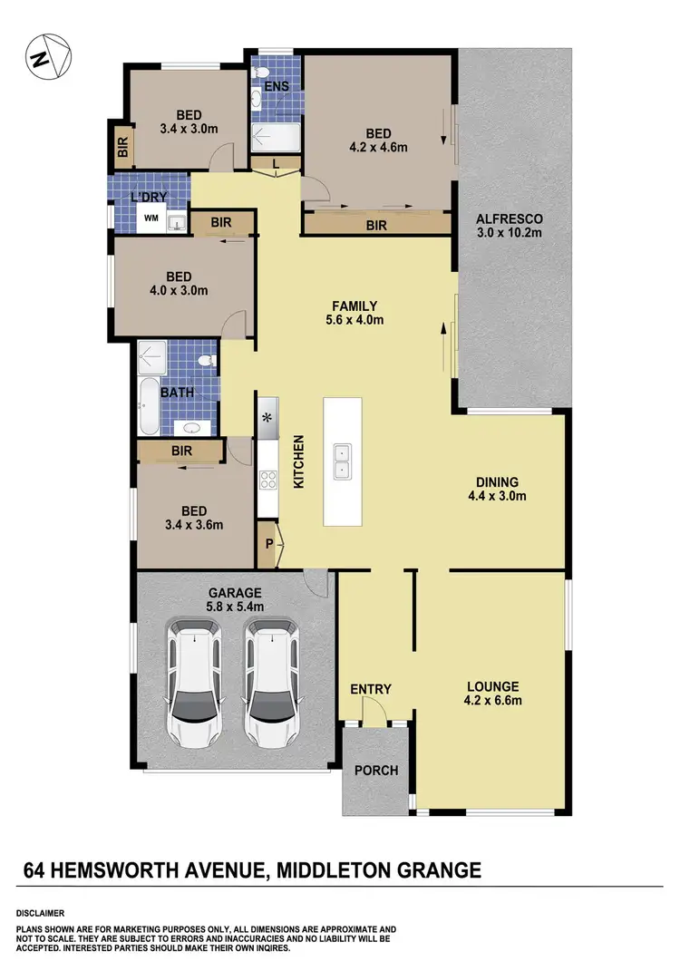 Floorplan of Homely house listing, 64 Hemsworth Ave, Middleton Grange NSW 2171
