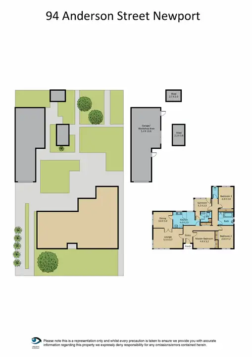 Floorplan of Homely house listing, 94 Anderson Street, Newport VIC 3015