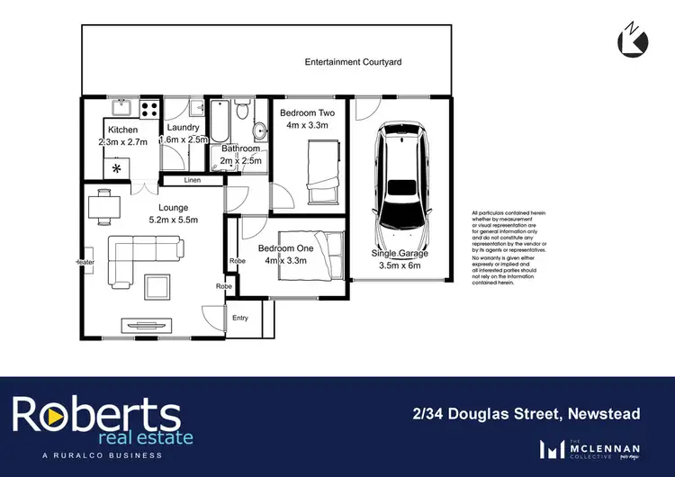 Floorplan of Homely house listing, 2/34 Douglas Street, Newstead TAS 7250
