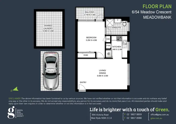 Floorplan of Homely unit listing, 6/54 Meadow Crescent, Meadowbank NSW 2114