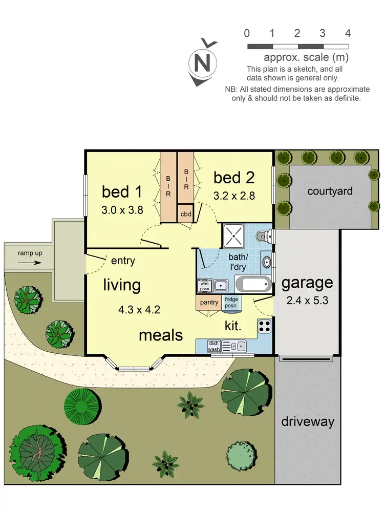 Floorplan of Homely unit listing, 1/14 Golden Avenue, Bonbeach VIC 3196