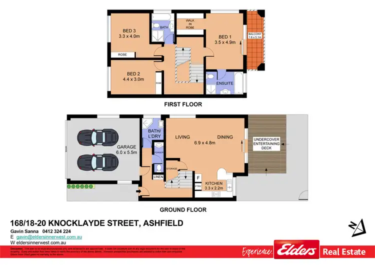 Floorplan of Homely townhouse listing, 168/18-20 Knocklayde Street, Ashfield NSW 2131