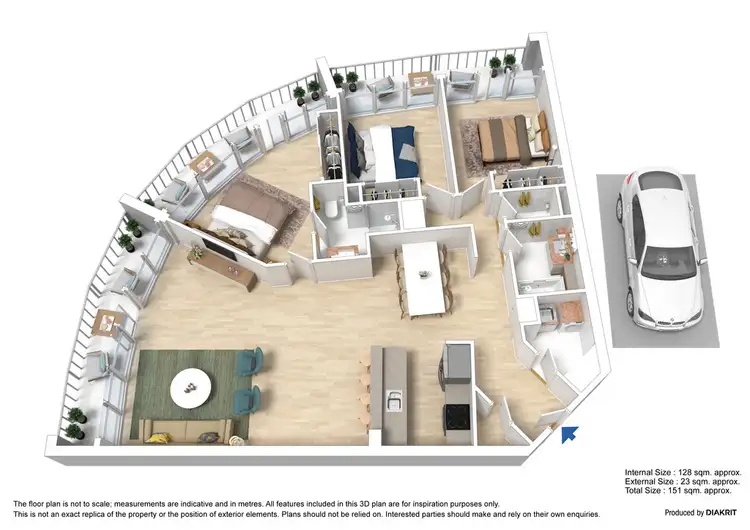 Floorplan of Homely apartment listing, 1101/83 Queensbridge Street, Southbank VIC 3006