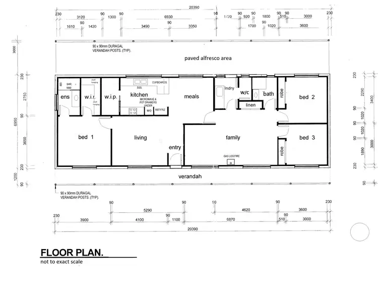 Floorplan of Homely house listing, 389 Boomerang Avenue, Cardross VIC 3496