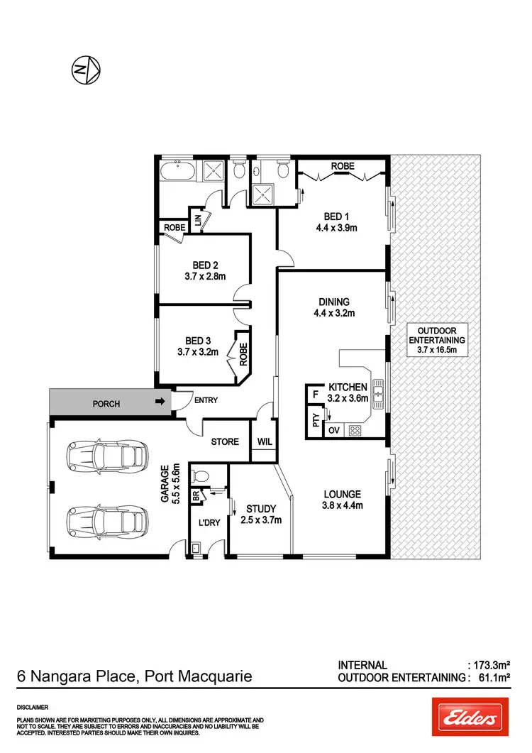 Floorplan of Homely house listing, 6 Nangara Place, Port Macquarie NSW 2444