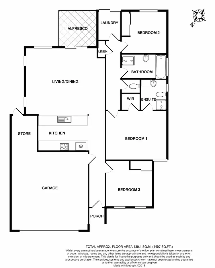 Floorplan of Homely house listing, 1/50 May Street, Gosnells WA 6110