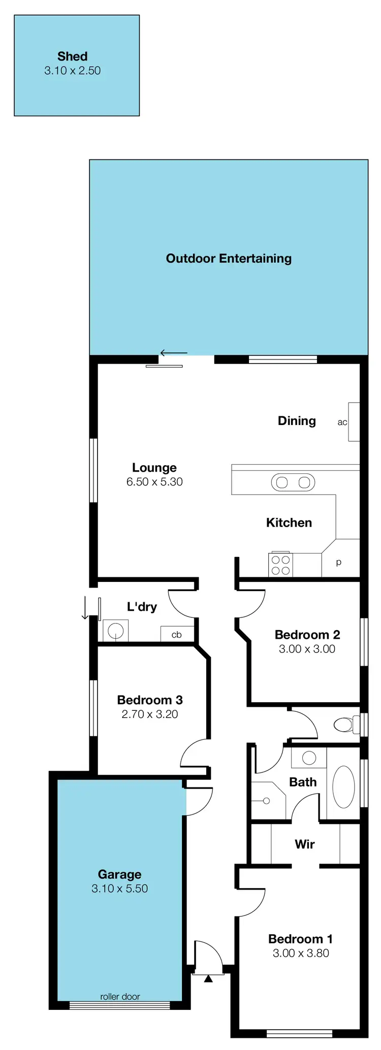 Floorplan of Homely house listing, 10a Crown Street, Dover Gardens SA 5048