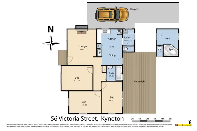 Floorplan of Homely house listing, 56 Victoria Street, Kyneton VIC 3444