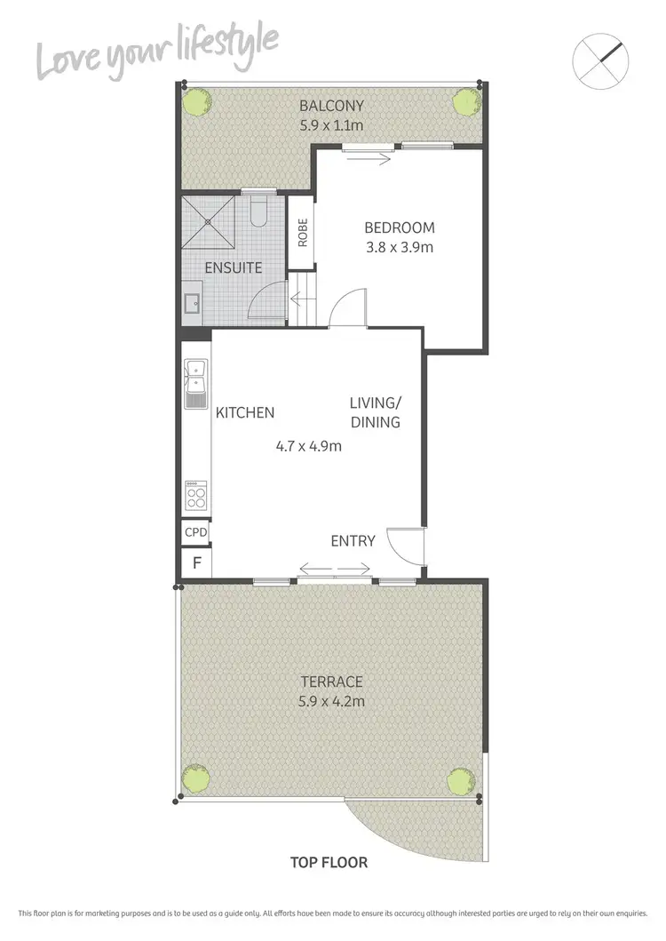 Floorplan of Homely apartment listing, 25/17-37 Lawrence Street, Alexandria NSW 2015