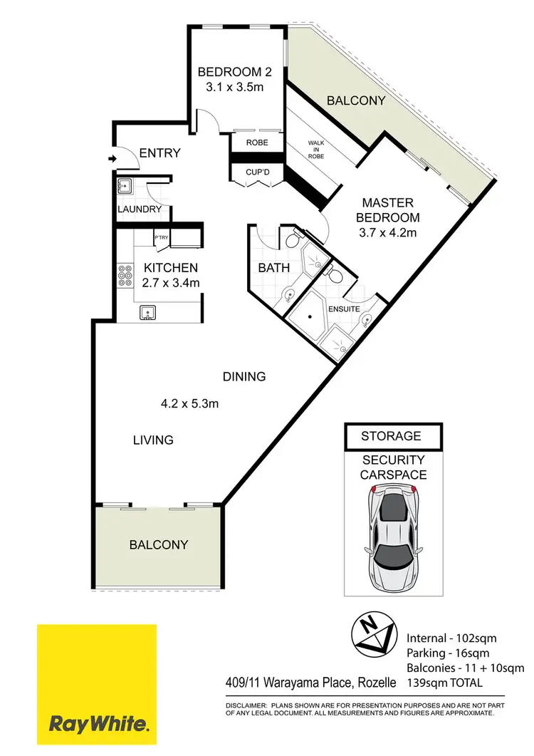Floorplan of Homely apartment listing, 409/11 Warayama Place, Rozelle NSW 2039