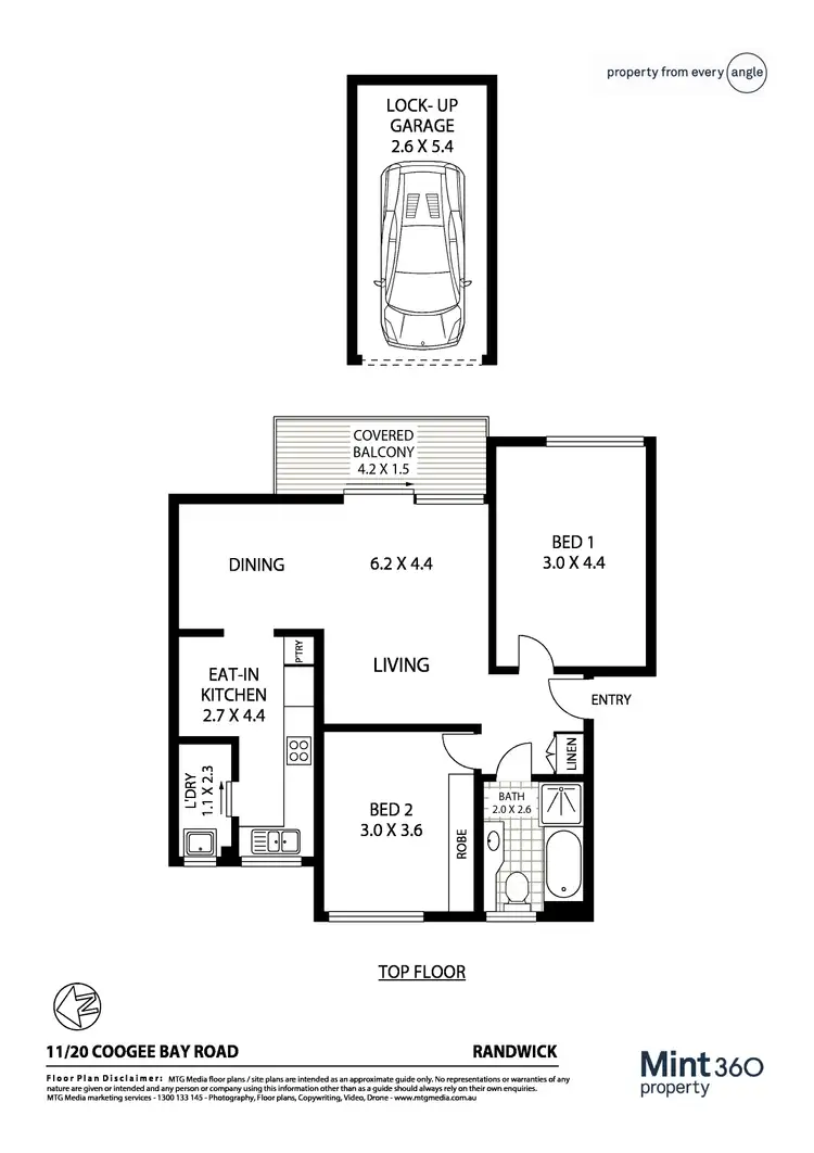 Floorplan of Homely apartment listing, 11/20 Coogee Bay Road, Randwick NSW 2031