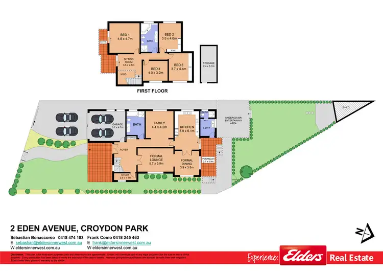 Floorplan of Homely house listing, 2 Eden Avenue, Croydon Park NSW 2133