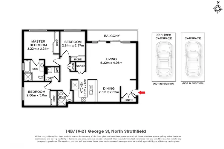 Floorplan of Homely apartment listing, 14B/19-21 George Street, North Strathfield NSW 2137