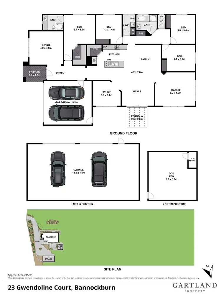Floorplan of Homely house listing, 23 Gwendoline Court, Bannockburn VIC 3331