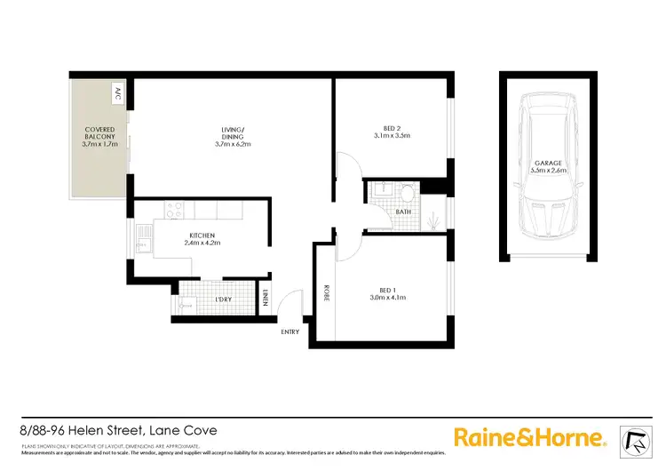 Floorplan of Homely apartment listing, 8/88-96 Helen Street, Lane Cove NSW 2066