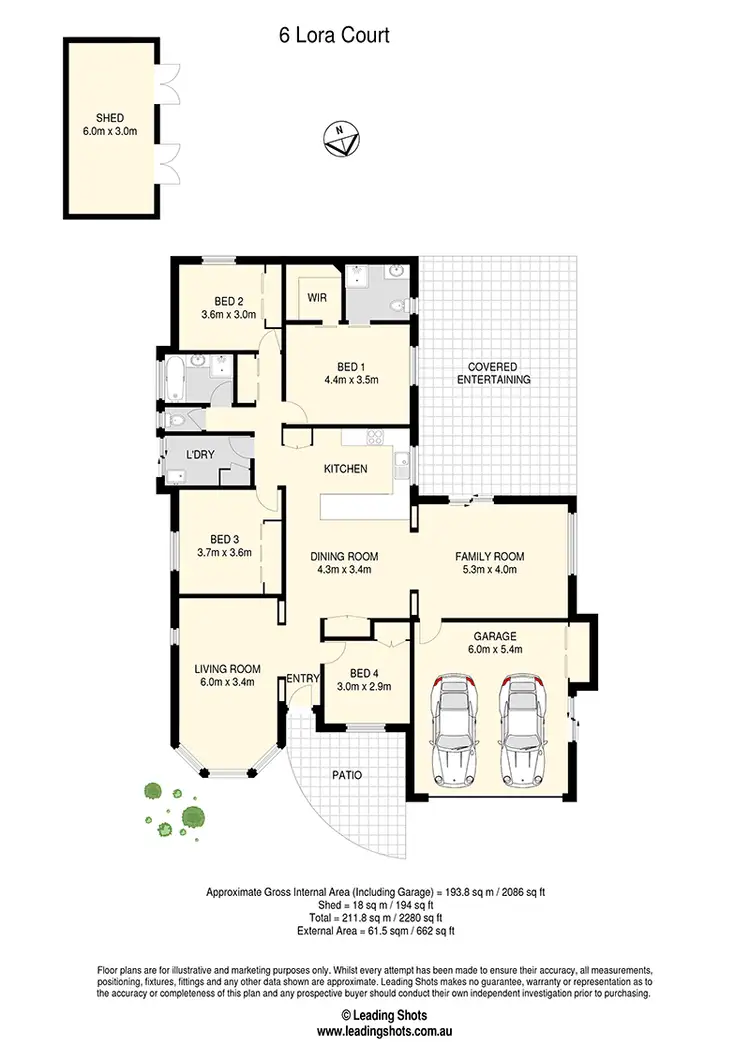 Floorplan of Homely house listing, 6 Lora Court, Murrumba Downs QLD 4503
