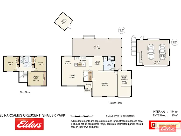Floorplan of Homely house listing, 20 Narcamus Crescent, Shailer Park QLD 4128