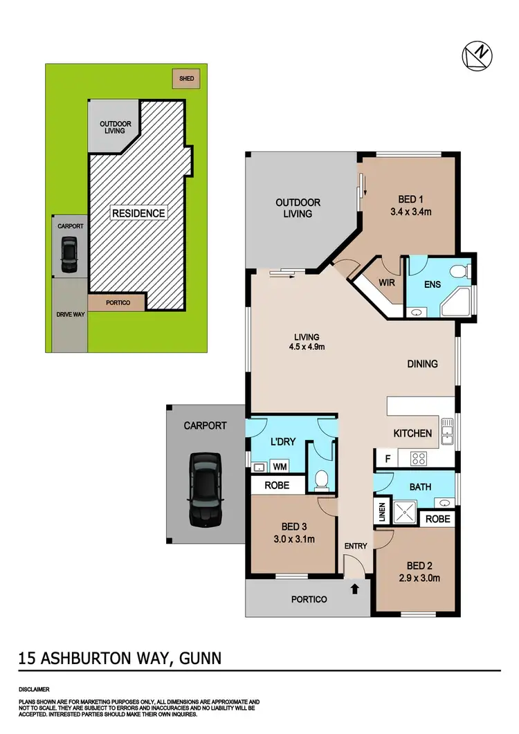 Floorplan of Homely house listing, 15 Ashburton Way, Gunn NT 832