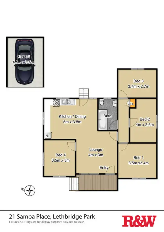 Floorplan of Homely house listing, 21 Samoa Place, Lethbridge Park NSW 2770