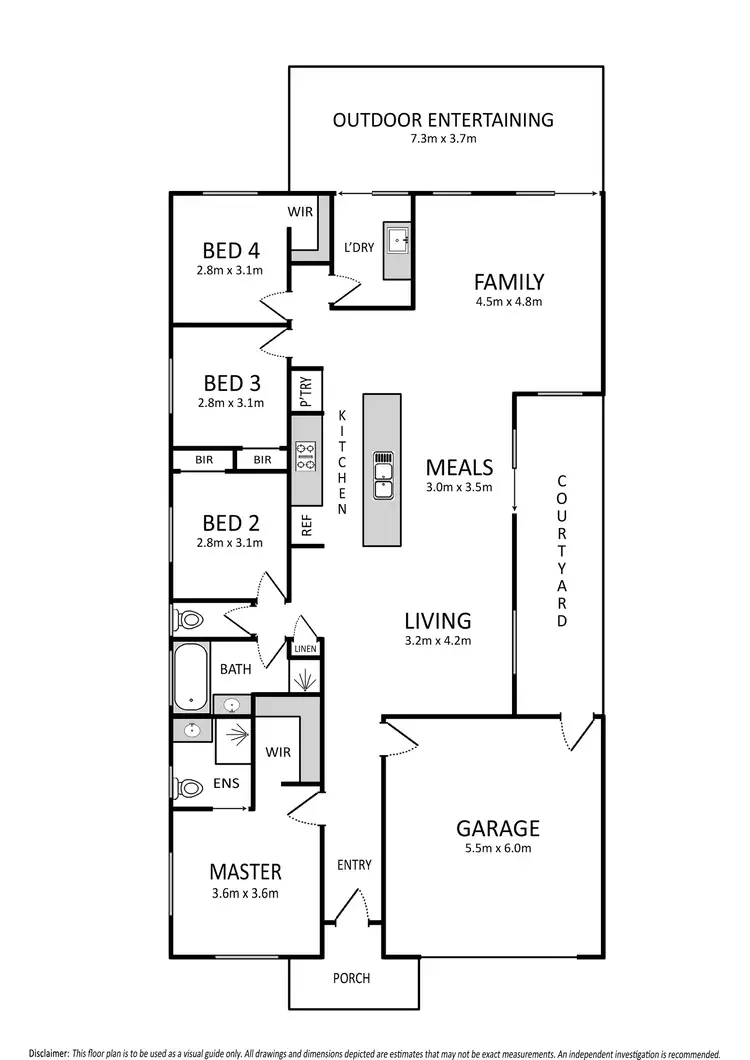 Floorplan of Homely house listing, 28 Bowmont Drive, Derrimut VIC 3026