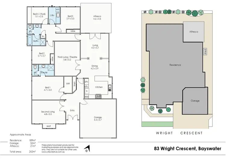 Floorplan of Homely house listing, 83 Wright Crescent, Bayswater WA 6053