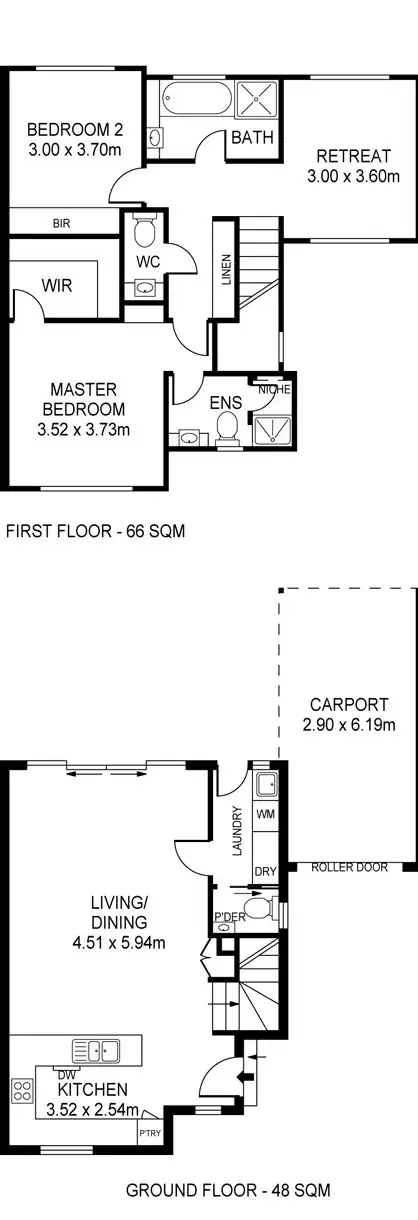 Floorplan of Homely house listing, 90 Grundy Terrace, Christies Beach SA 5165
