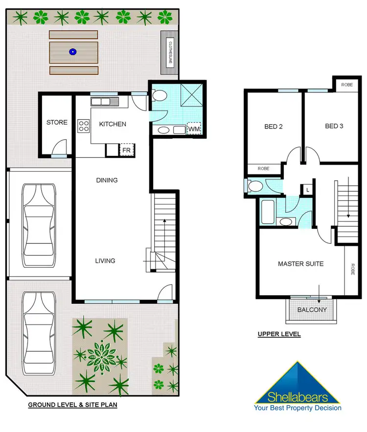 Floorplan of Homely townhouse listing, 6/44 Harvey Street, Mosman Park WA 6012