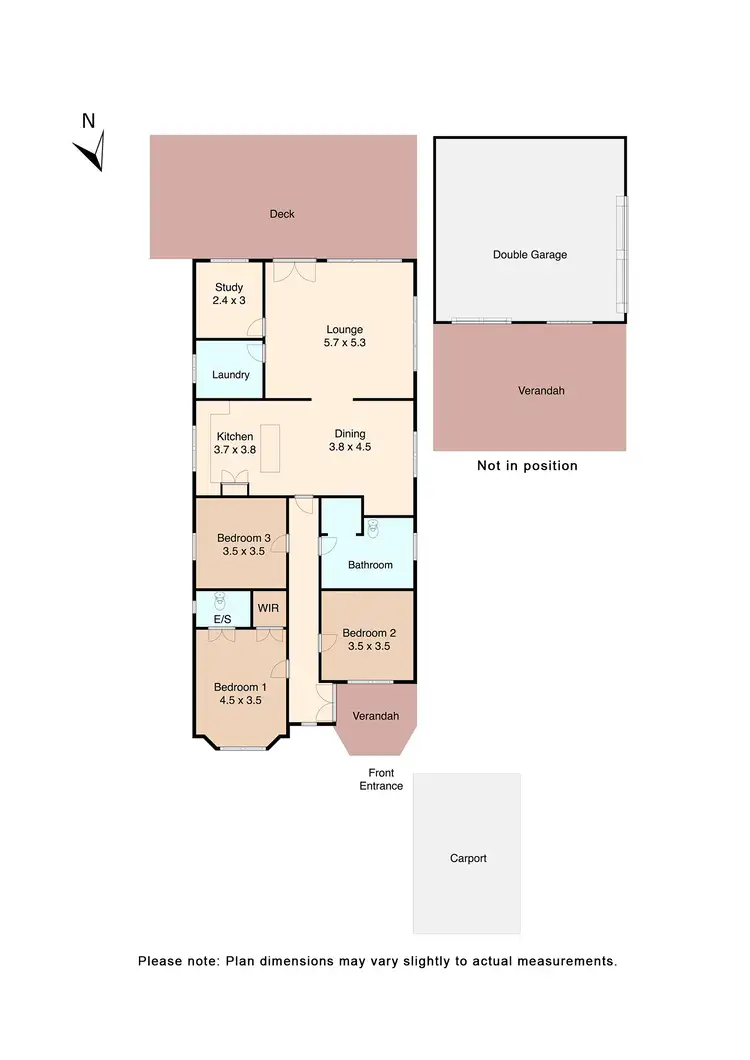 Floorplan of Homely house listing, 418 High Street, Learmonth VIC 3352