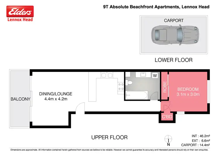 Floorplan of Homely unit listing, 9T/77-83 Ballina Street, Lennox Head NSW 2478