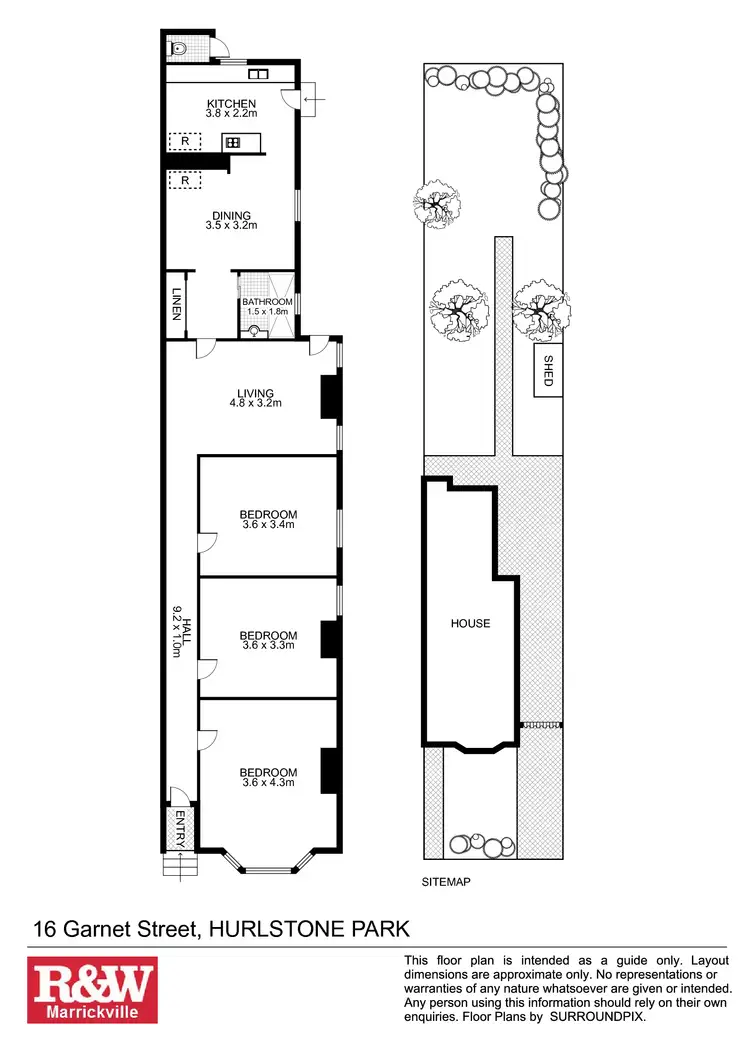 Floorplan of Homely house listing, 16 Garnet Street, Hurlstone Park NSW 2193
