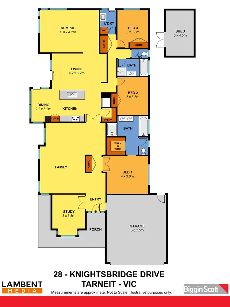 Floorplan of Homely house listing, 28 knightsbridge Drive, Tarneit VIC 3029