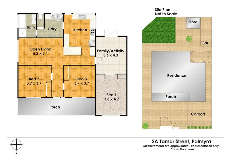 Floorplan of Homely house listing, 2A Tamar Street, Palmyra WA 6157