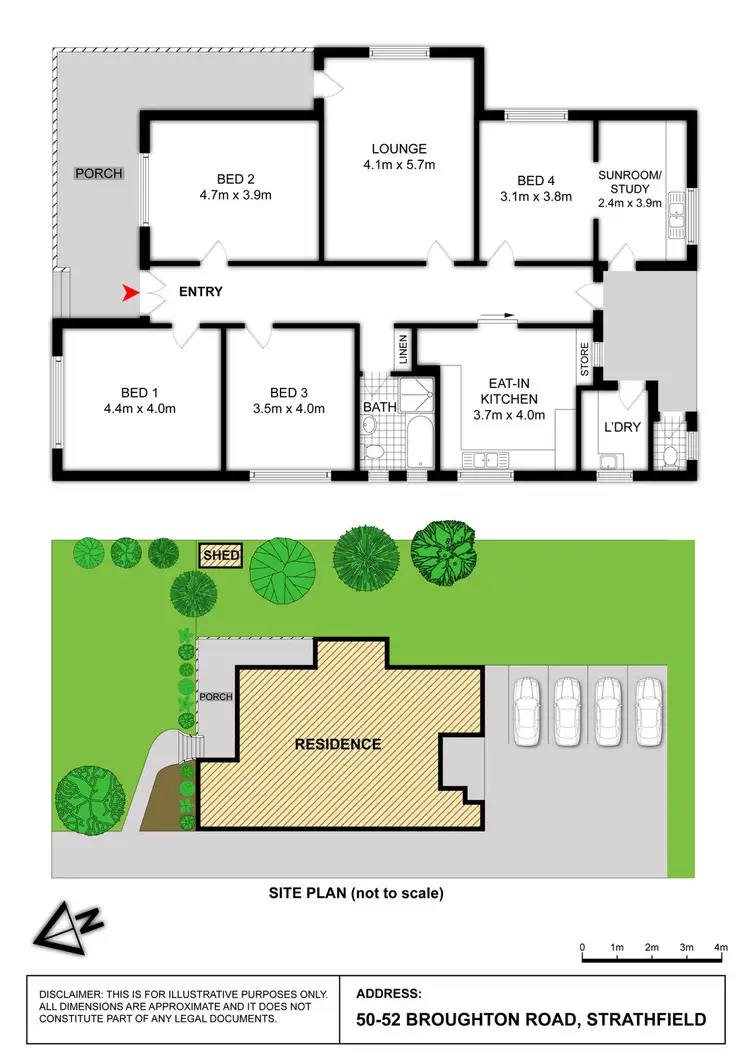 Floorplan of Homely house listing, 50-52 BROUGHTON ROAD, Strathfield NSW 2135