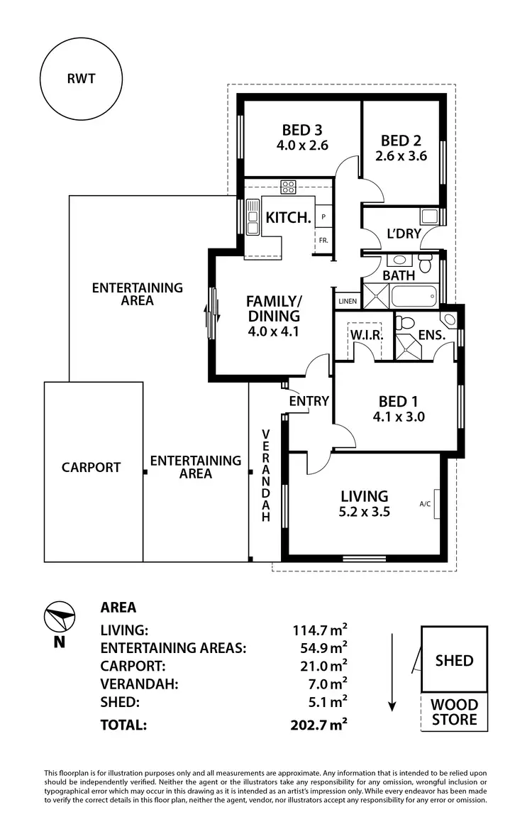 Floorplan of Homely house listing, 3/5A Marchant Road, Strathalbyn SA 5255