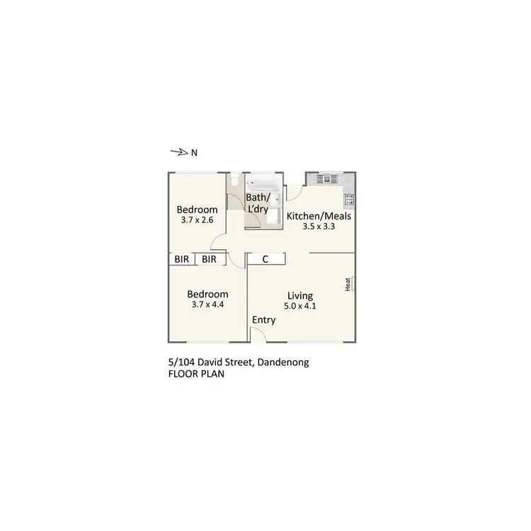 Floorplan of Homely apartment listing, 5/104 David Street, Dandenong VIC 3175