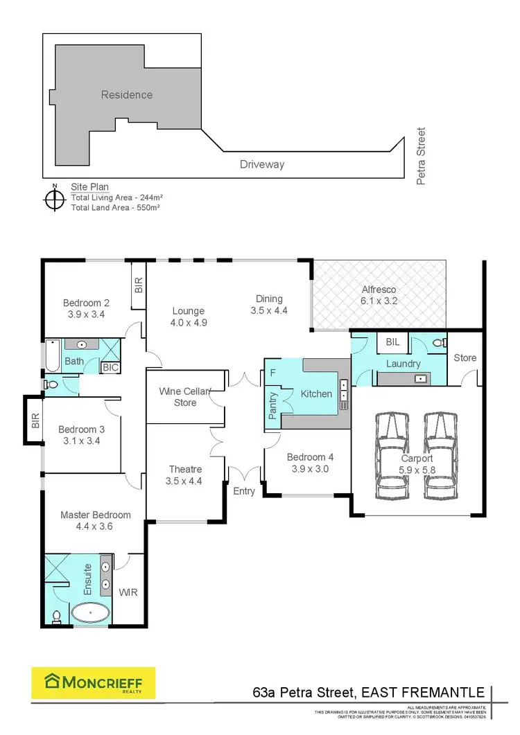 Floorplan of Homely house listing, 63a Petra Street, East Fremantle WA 6158