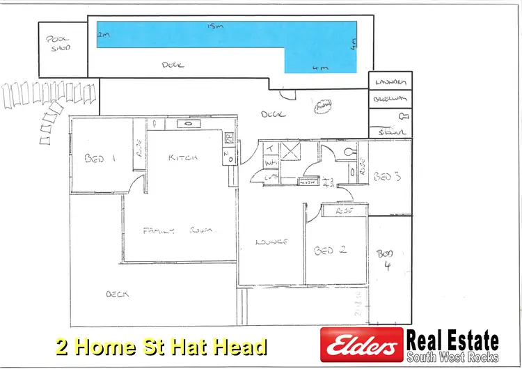 Floorplan of Homely house listing, 2 Home St, Hat Head NSW 2440
