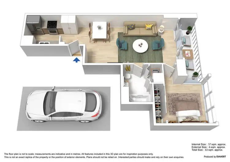 Floorplan of Homely apartment listing, 295/173 City Road, Southbank VIC 3006
