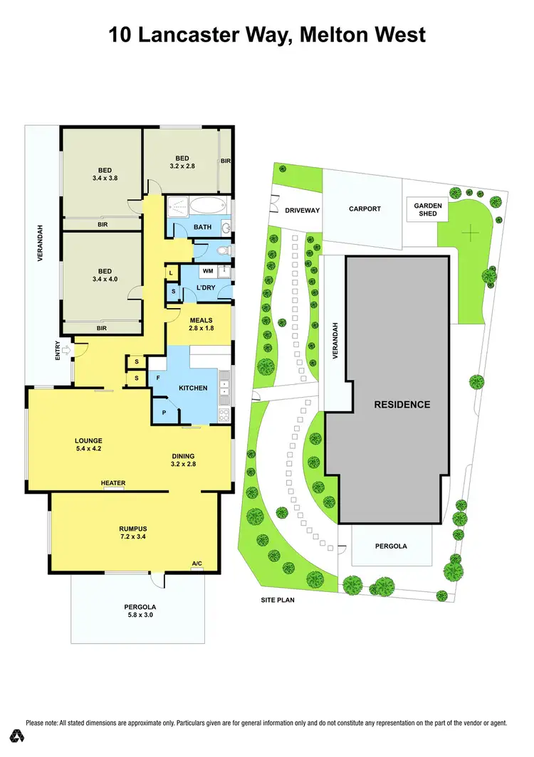 Floorplan of Homely house listing, 10 Lancaster Way, Melton West VIC 3337