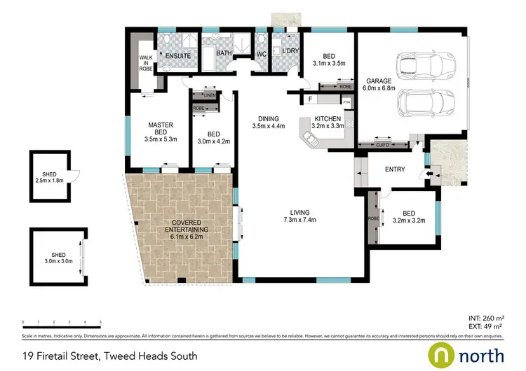 Floorplan of Homely house listing, 19 Firetail Court, Tweed Heads South NSW 2486