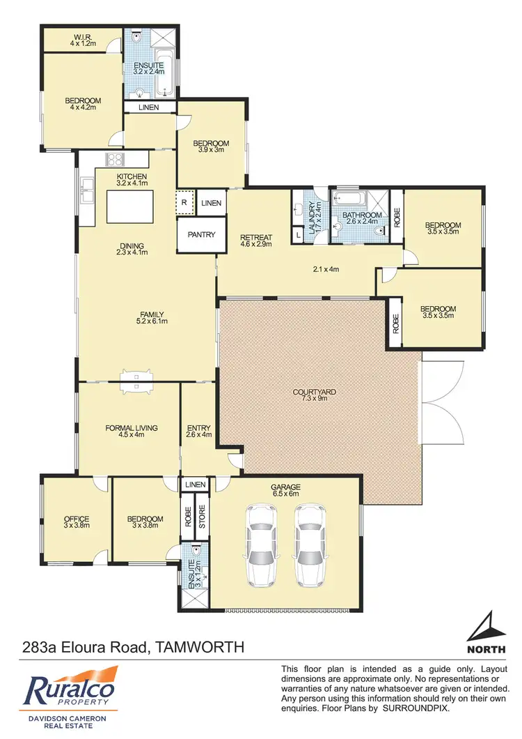 Floorplan of Homely house listing, 283a Eloura Road, Tamworth NSW 2340
