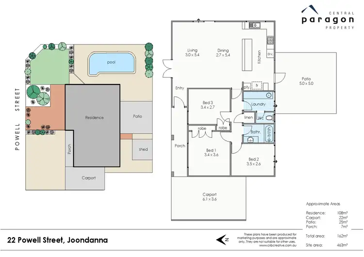 Floorplan of Homely house listing, 22 Powell St, Joondanna WA 6060