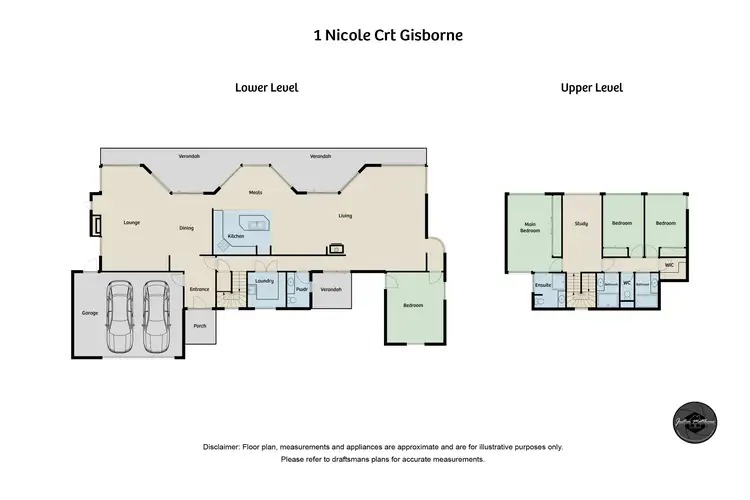 Floorplan of Homely house listing, 1 Nicole Court, Gisborne VIC 3437