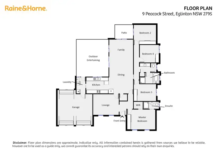 Floorplan of Homely house listing, 9 Peacock Street, Eglinton NSW 2795