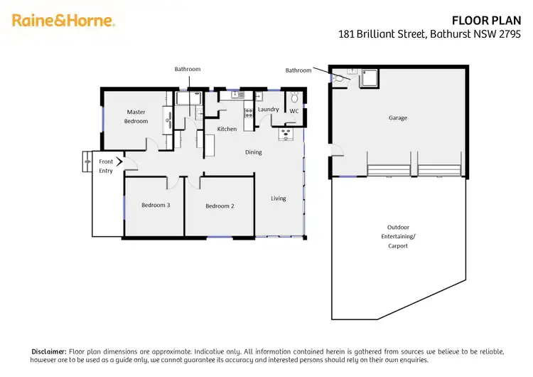 Floorplan of Homely house listing, 181 Brilliant Street, Bathurst NSW 2795