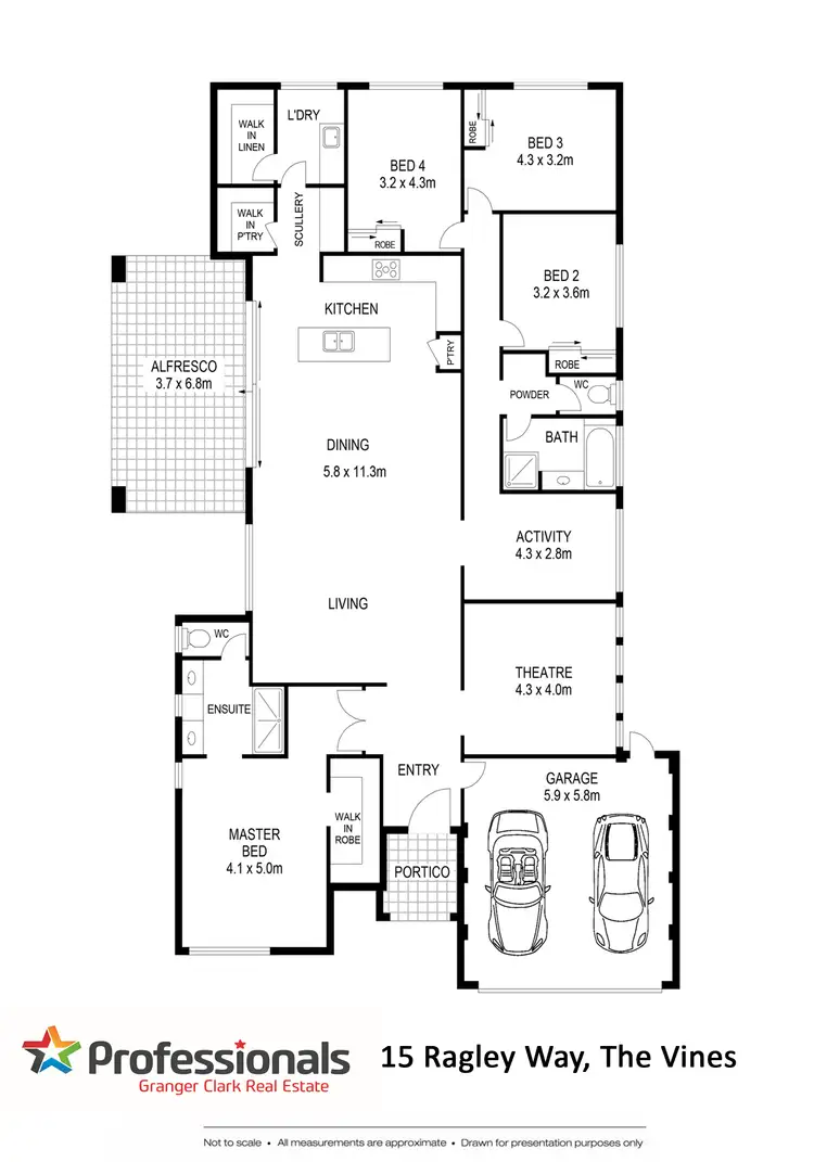 Floorplan of Homely house listing, 15 Ragley Way, The Vines WA 6069